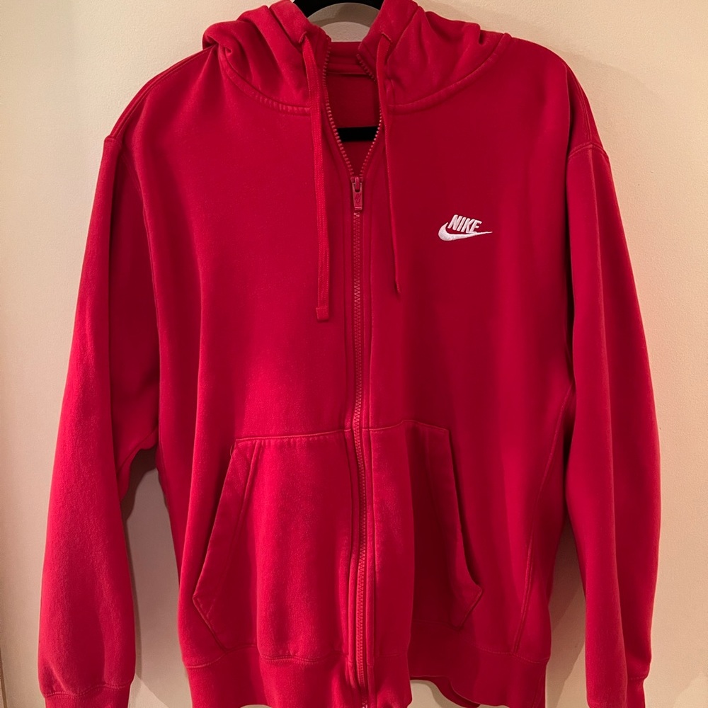 Red Nike Zip Up